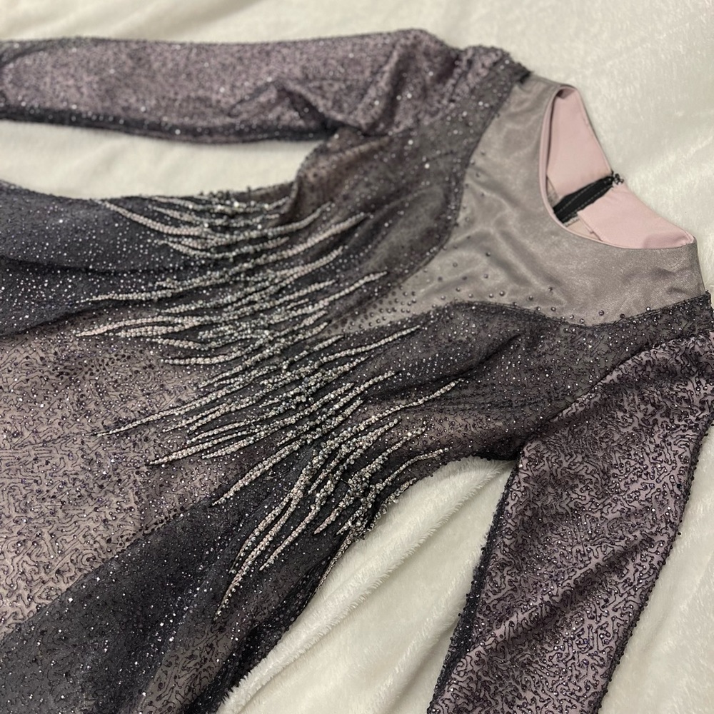 Catwalk Couture Evening gown, modest evening dress, engagement dress